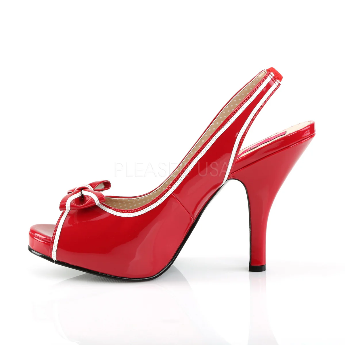 PINUP-10 Red-White Patent - Image 3