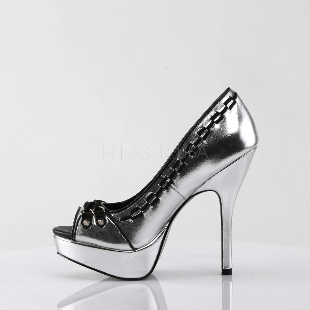PIXIE-18 Silver Vegan Leather - Image 3