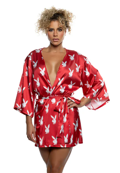 Playboy Chill Bunny Robe - PBLI196 Black - Image 5