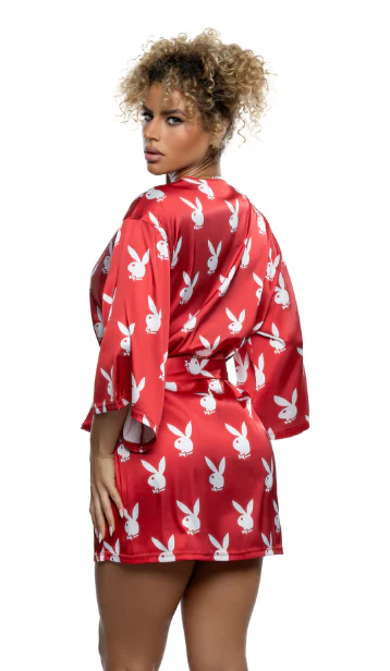 Playboy Chill Bunny Robe - PBLI196 Black - Image 6