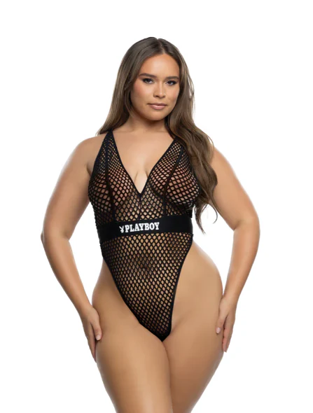 Playboy Erotic Bunny teddy - PBLI192 Black - Image 3