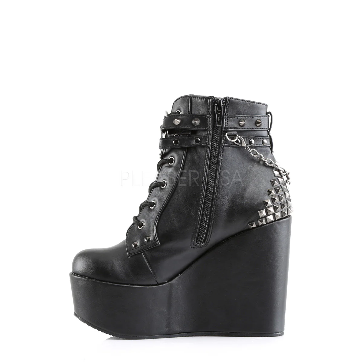 POISON-101  Black Vegan Leather - Image 3