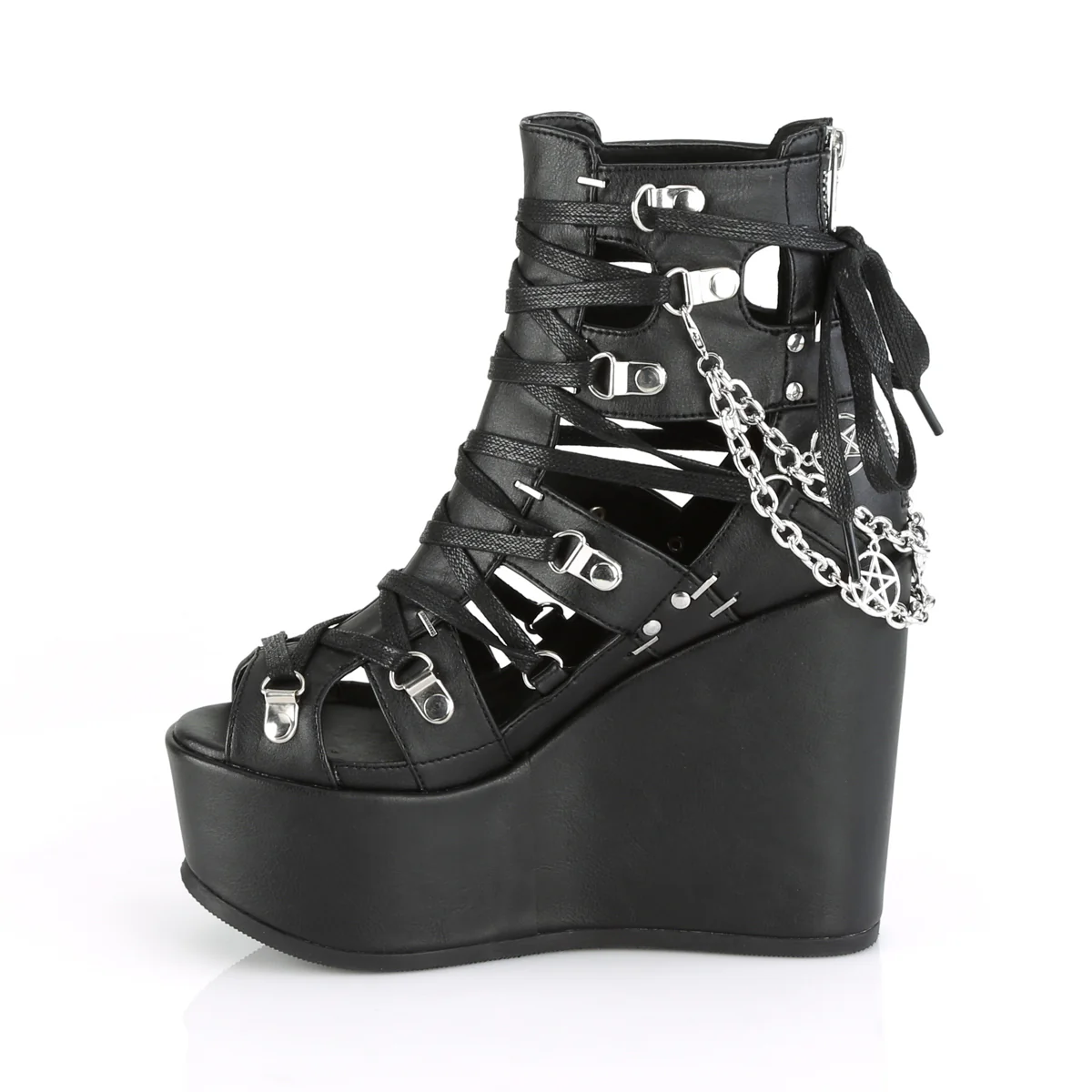 POISON-95 Black Vegan Leather - Image 3