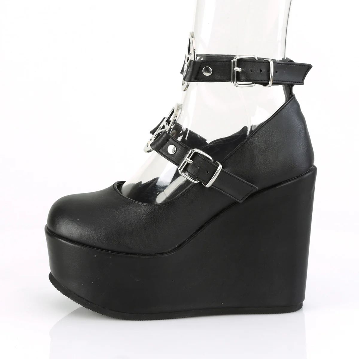 POISON-99-1  Black Vegan Leather - Image 3