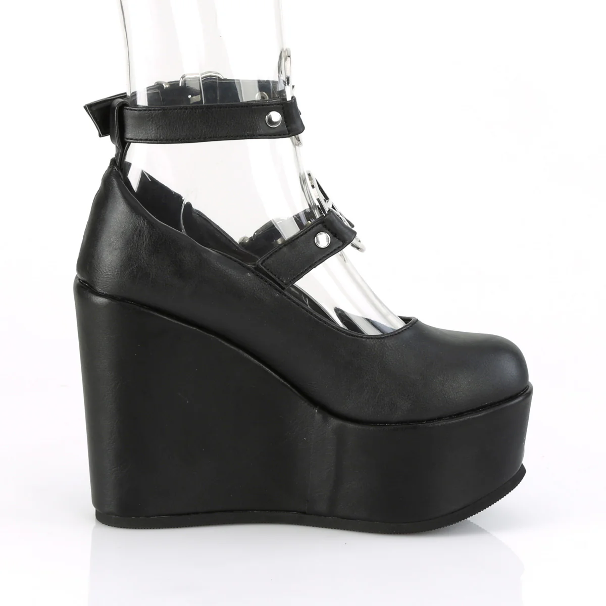 POISON-99-1  Black Vegan Leather - Image 5