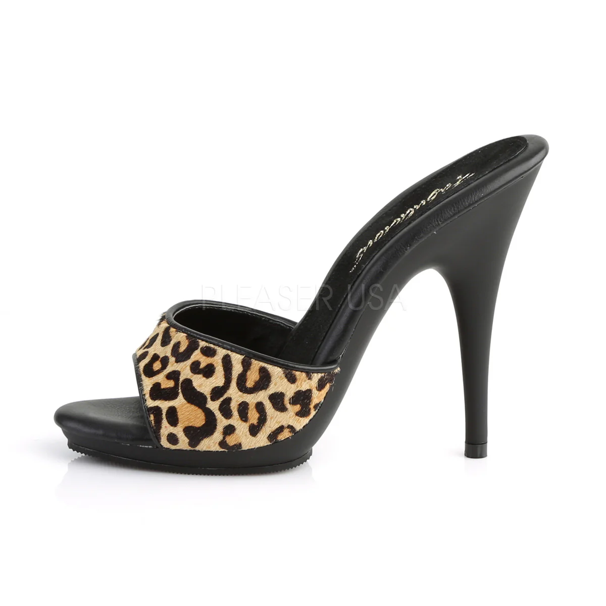 POISE-501FUR Leopard Print Fur/Black Matte - Image 3