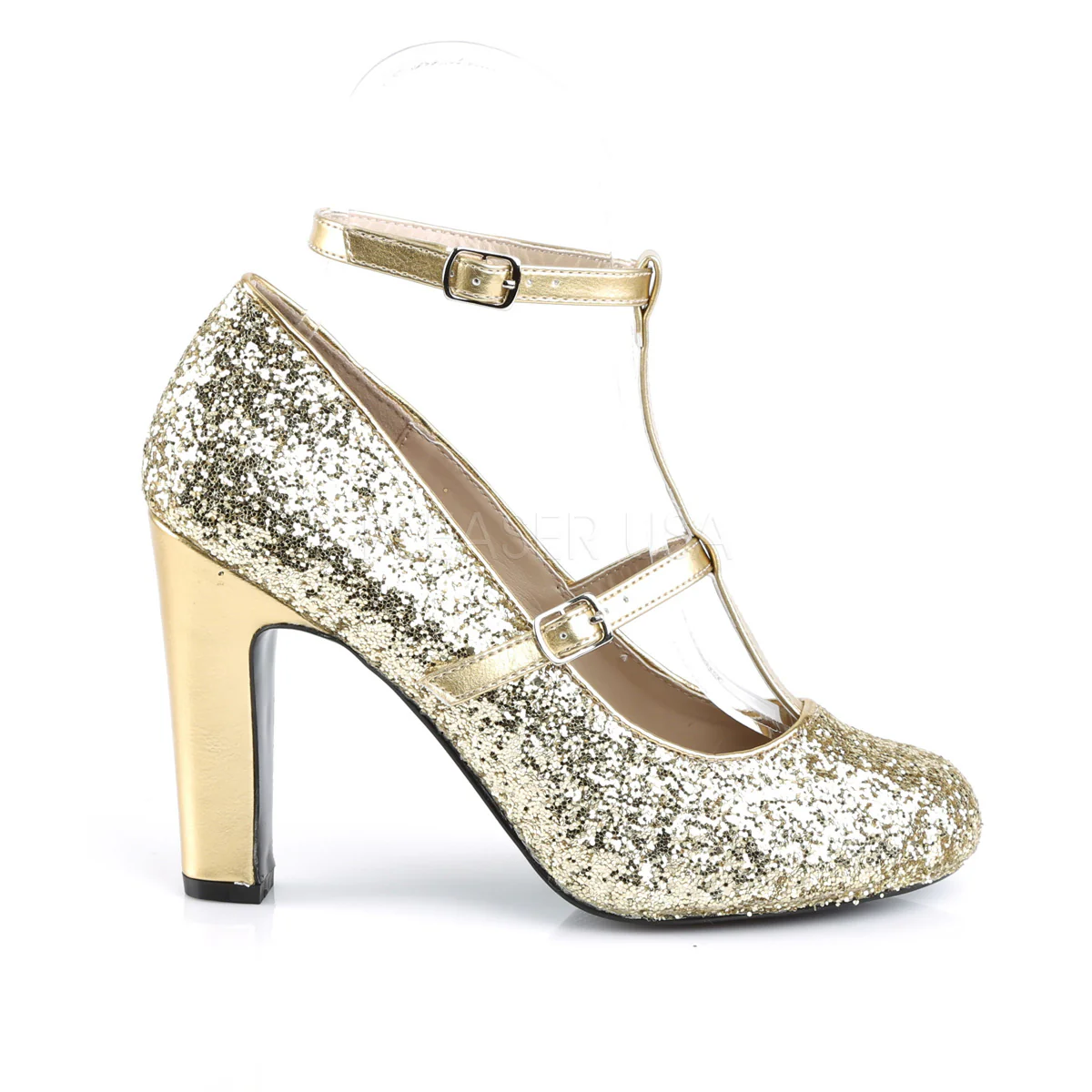 QUEEN-01 Gold Glitter-Metallic Pu - Image 5