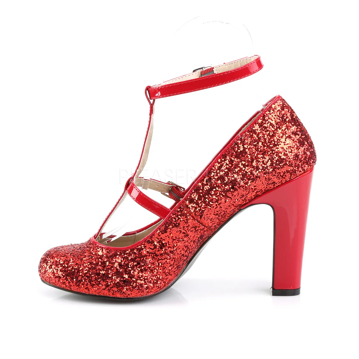 QUEEN-01 Red Glitter-Patent - Image 3