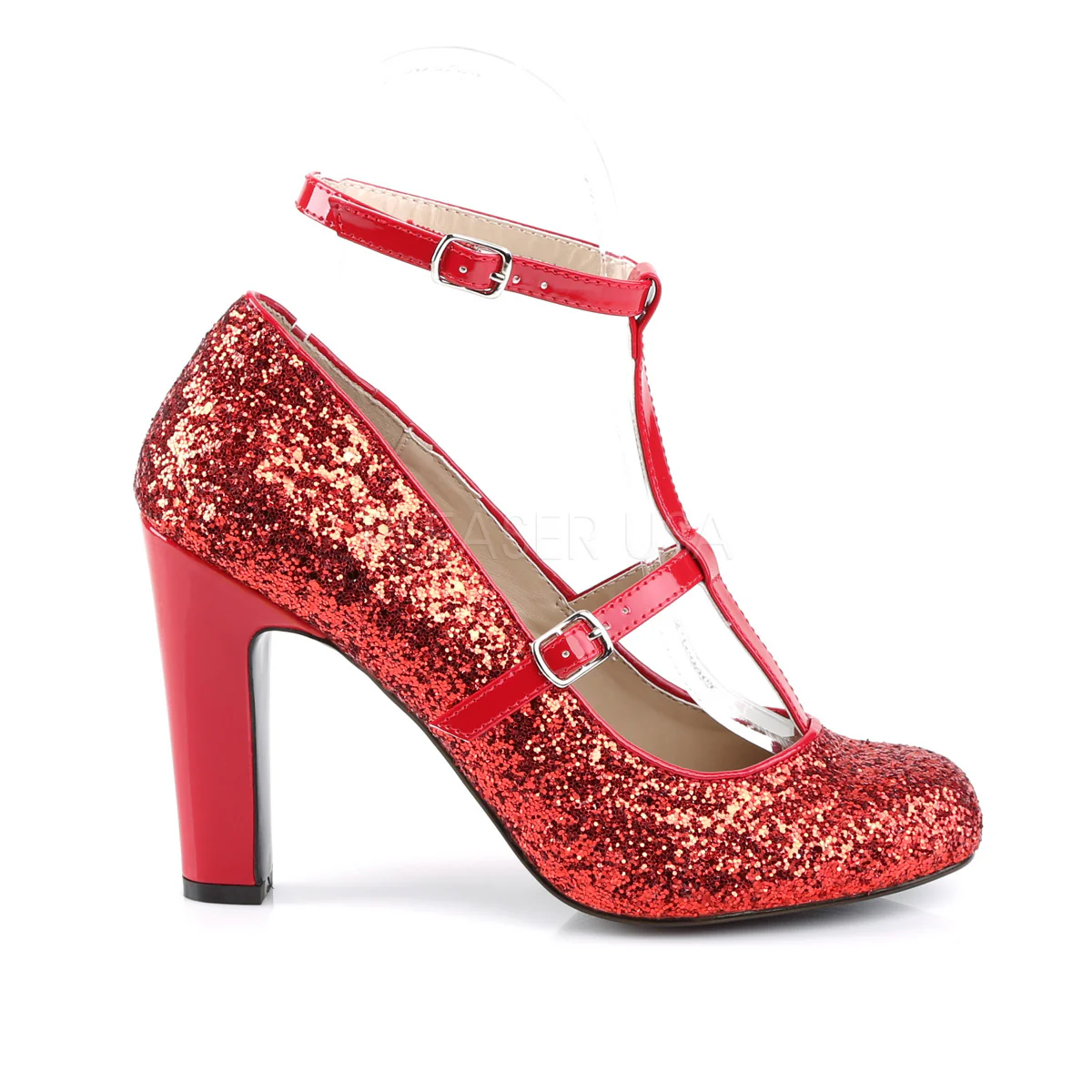 QUEEN-01 Red Glitter-Patent - Image 5