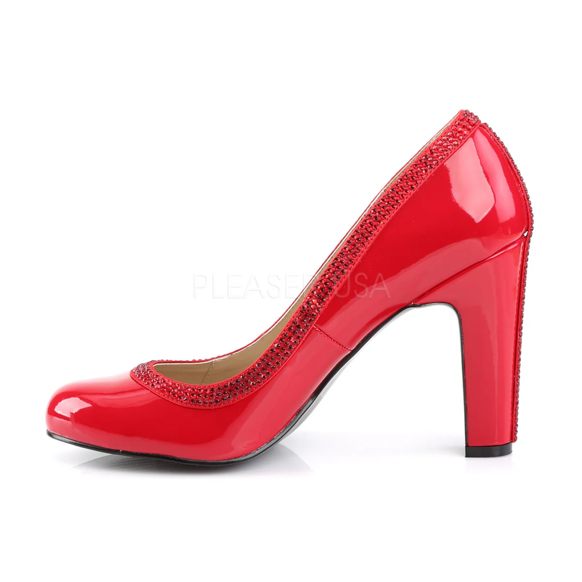 QUEEN-04 Red Patent - Image 3