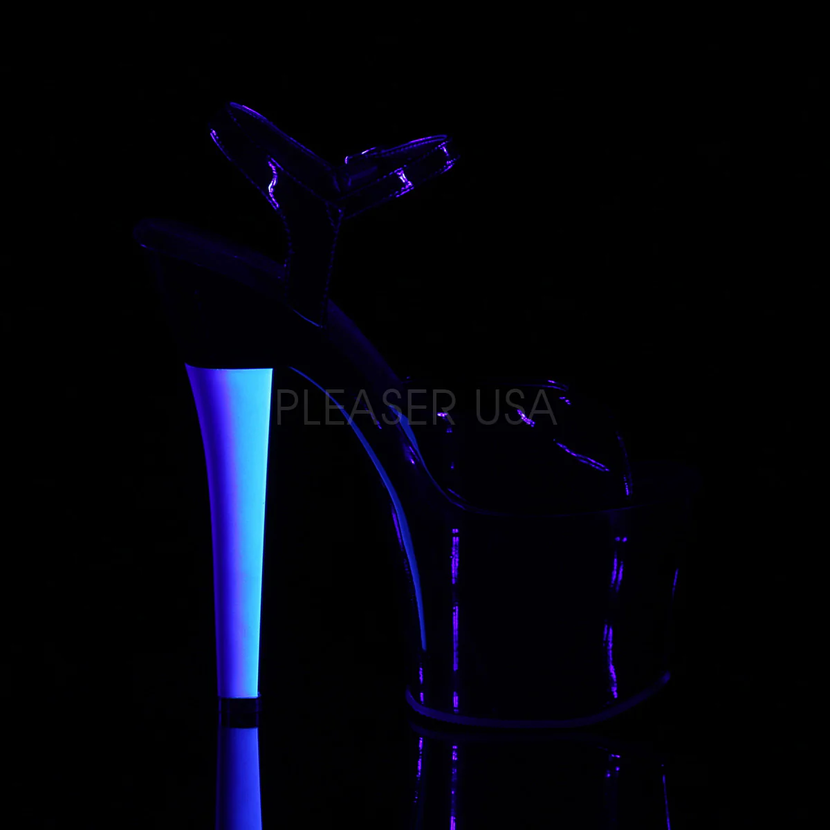 RADIANT-709UVH  Black Patent/Black-Neon Blue - Image 5