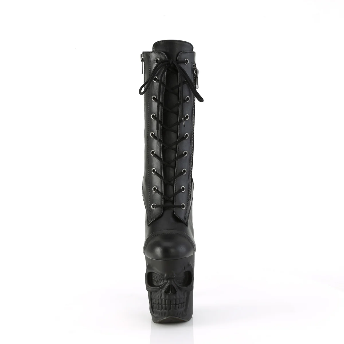 RAPTURE-1047  Black Faux Leather/Black Matte - Image 2