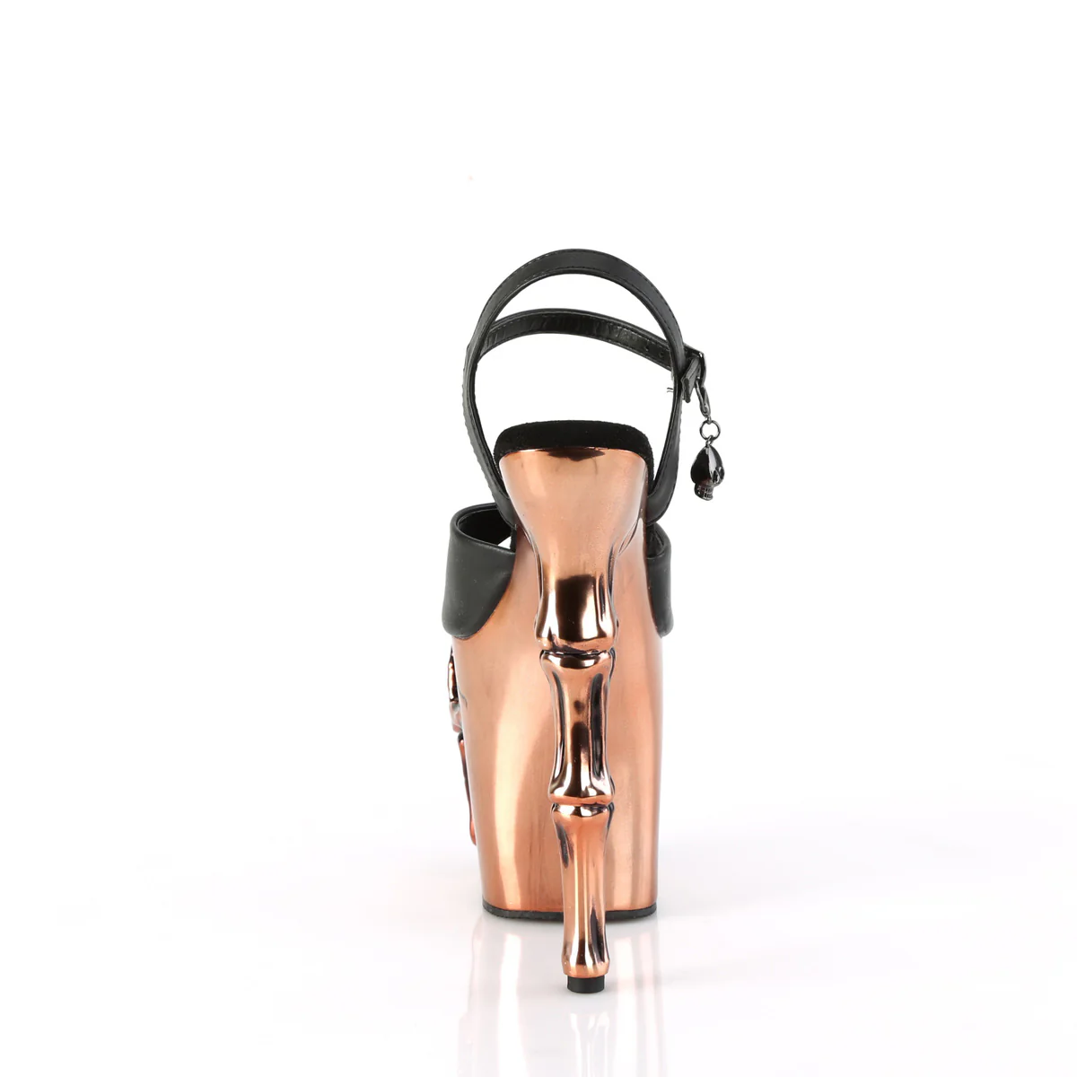 RAPTURE-809-LT Black Faux Leather/Satin Brass Chrome - Image 4