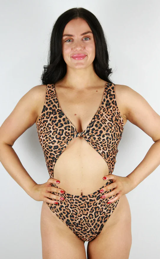Rarr Animal Print Twisty Leotard Bodysuit - Image 3