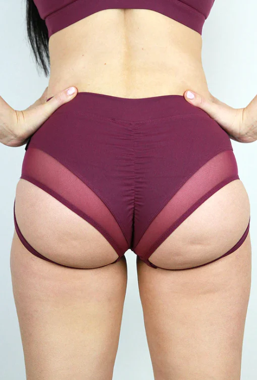 Rarr Maddox Low Waist Garter Short - Plum - Image 4