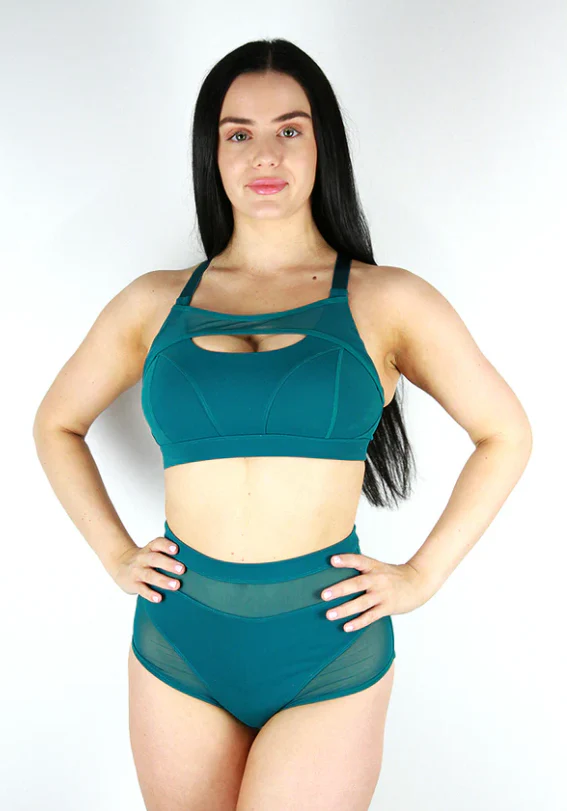 Rarr Maddox Mesh Sports Bra – Emerald