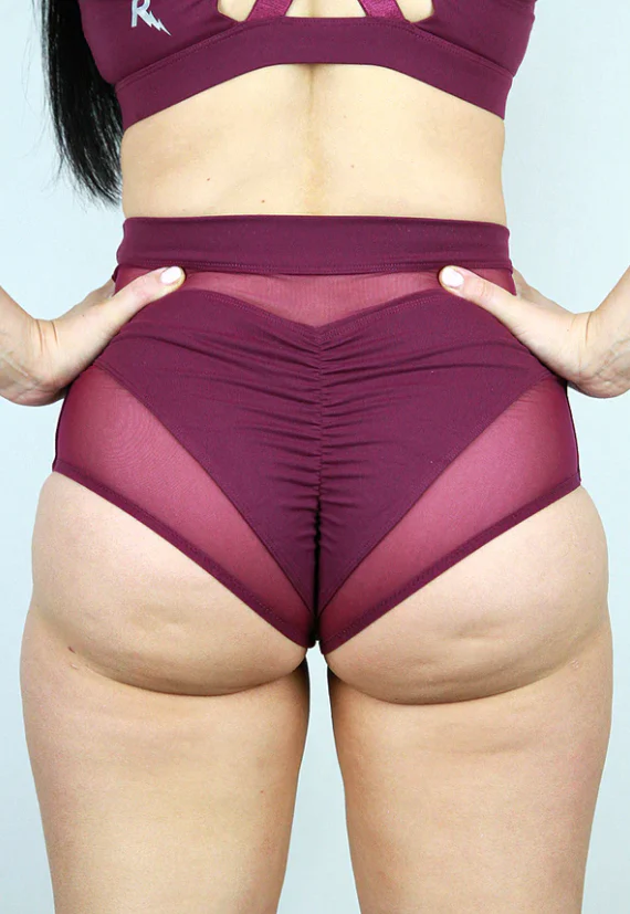 Rarr Maddox Super High Waist Short - Plum - Image 5