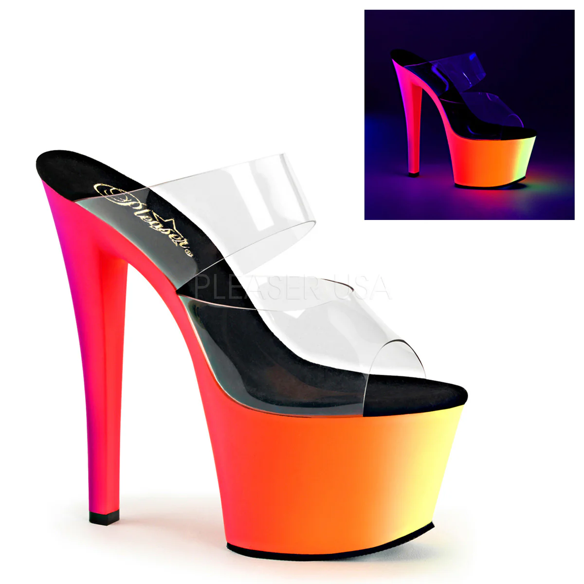 RAINBOW-302UV Clear/Neon Multi