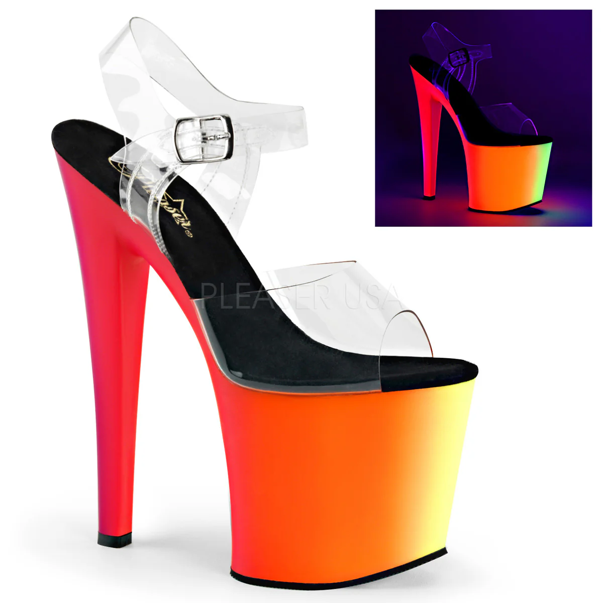 RAINBOW-708UV Clear/Neon Multi