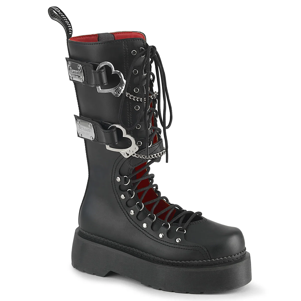 REBEL-100 Black Vegan Leather