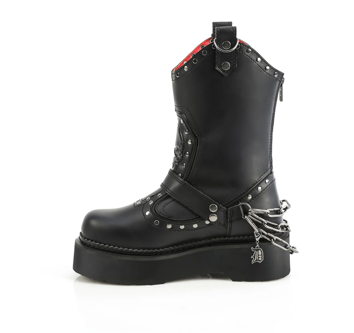 REBEL-56  Black Vegan Leather - Image 3