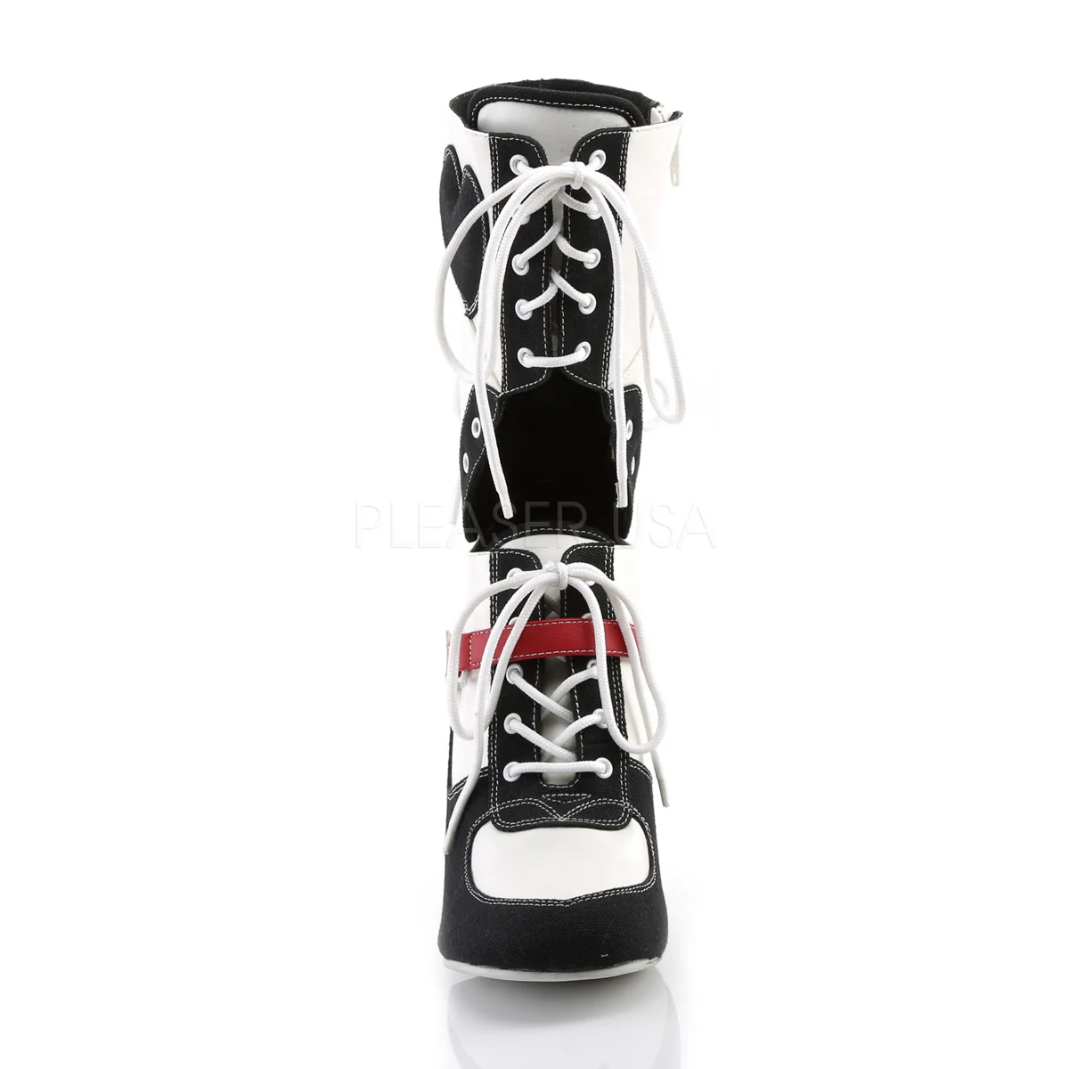 REFEREE-200  White Pu-Black Canvas - Image 2