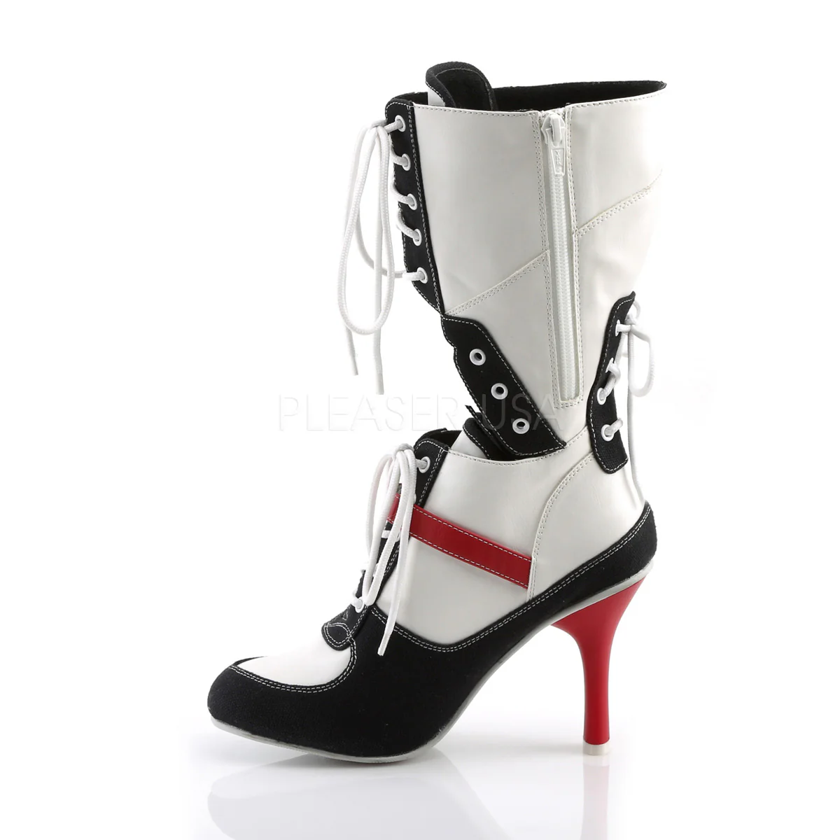 REFEREE-200  White Pu-Black Canvas - Image 3
