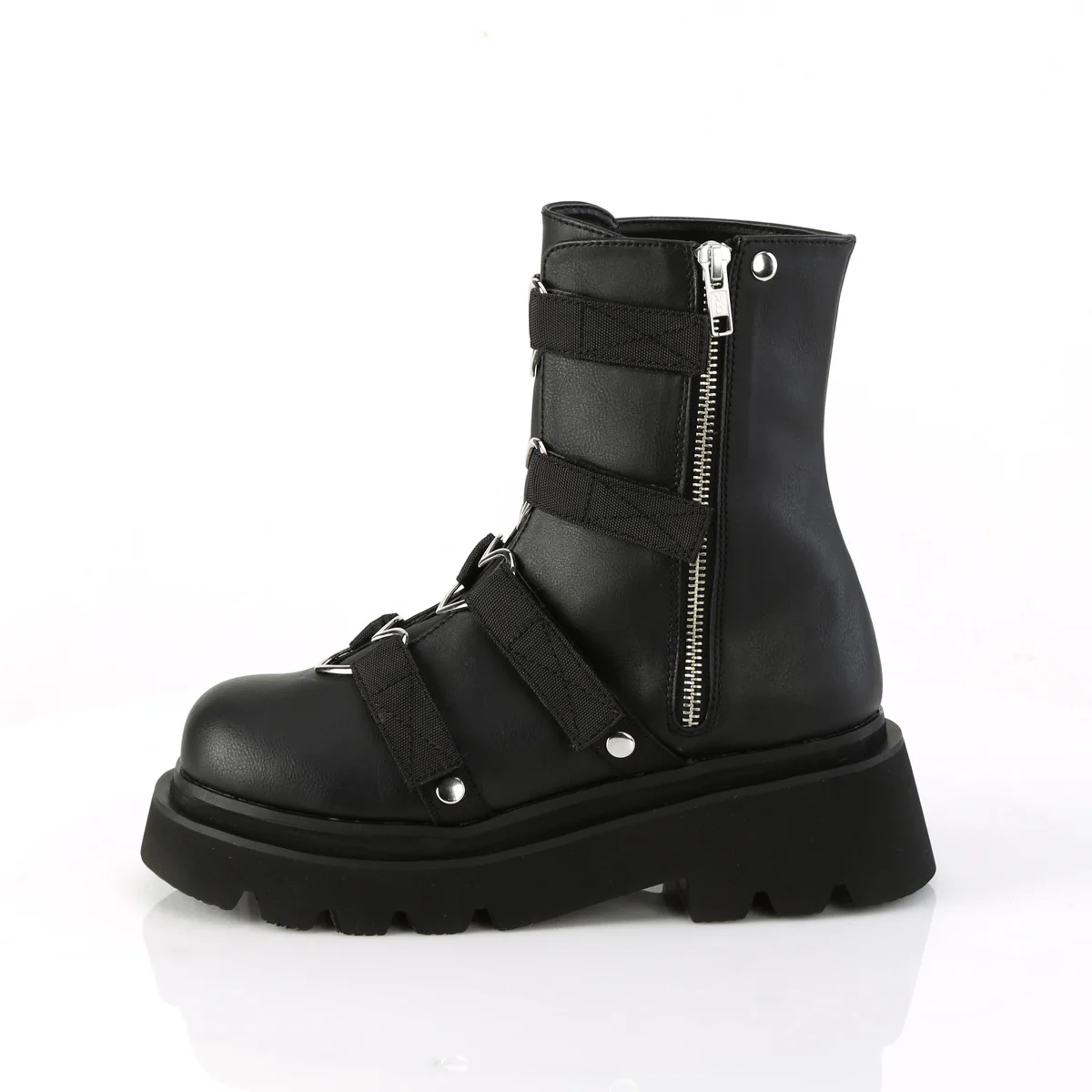 RENEGADE-50 Black Vegan Leather-Nylon - Image 3