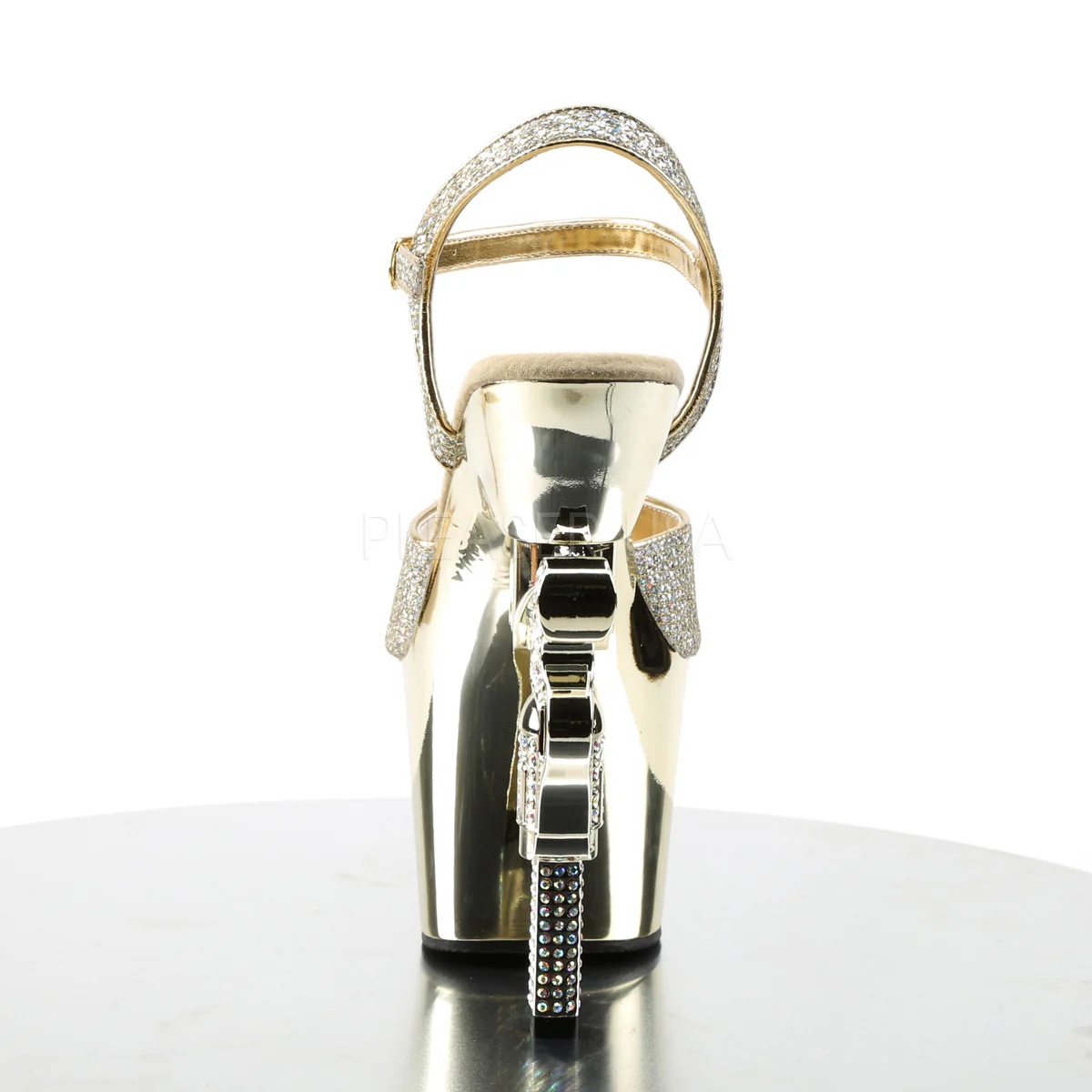 REVOLVER-709G  Gold Multi Glitter/Gold Chrome - Image 4