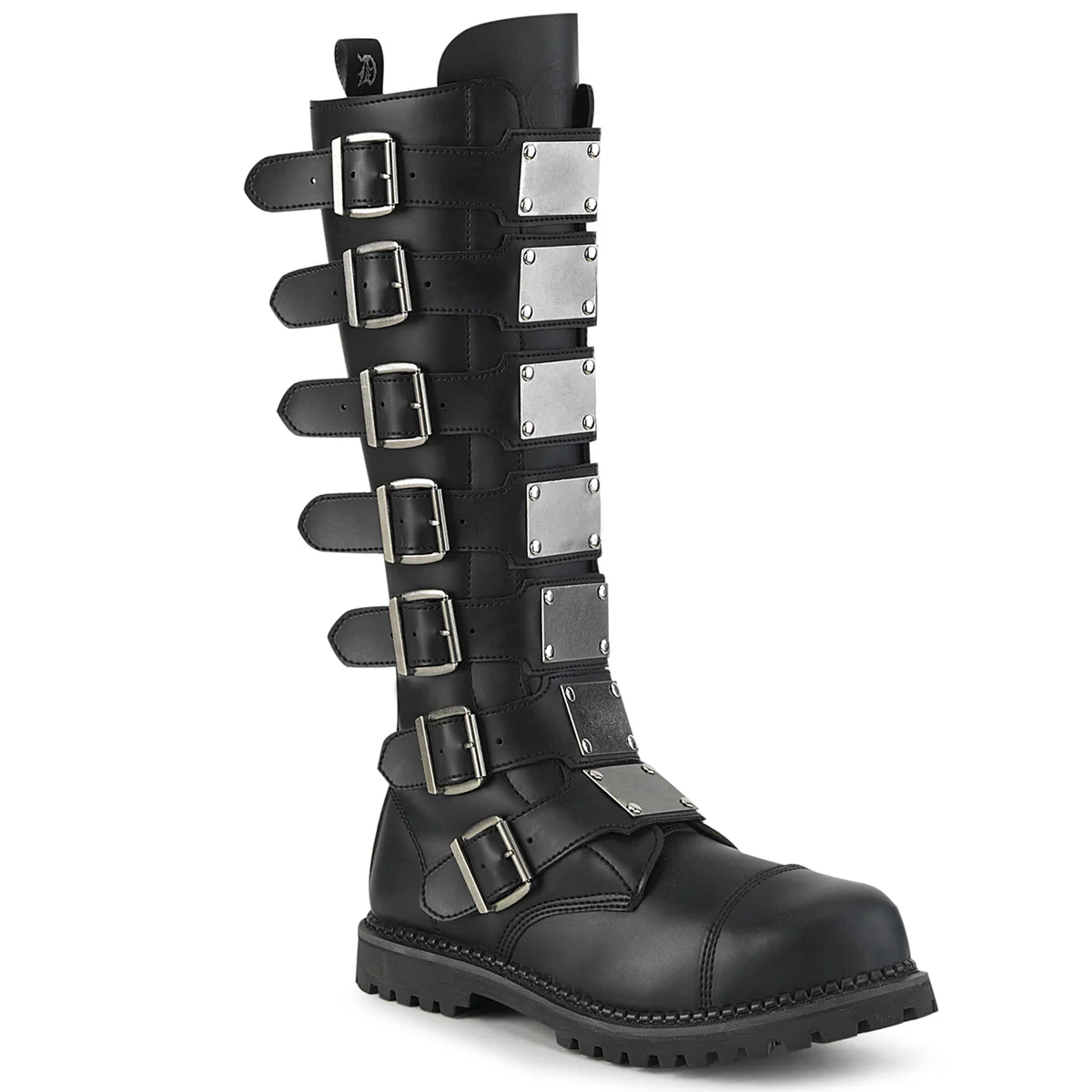 RIOT-21MP  Black Vegan Leather