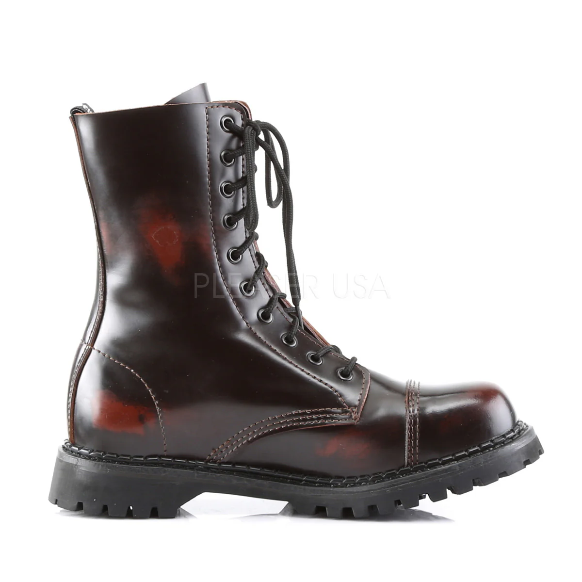 ROCKY-10  Burgundy Rub-Off Leather - Image 5