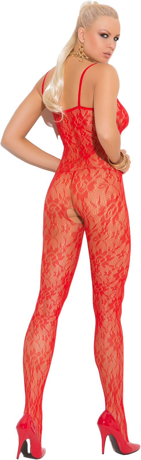 Rose Lace Bodystocking Black 1610/1610Q - Image 4