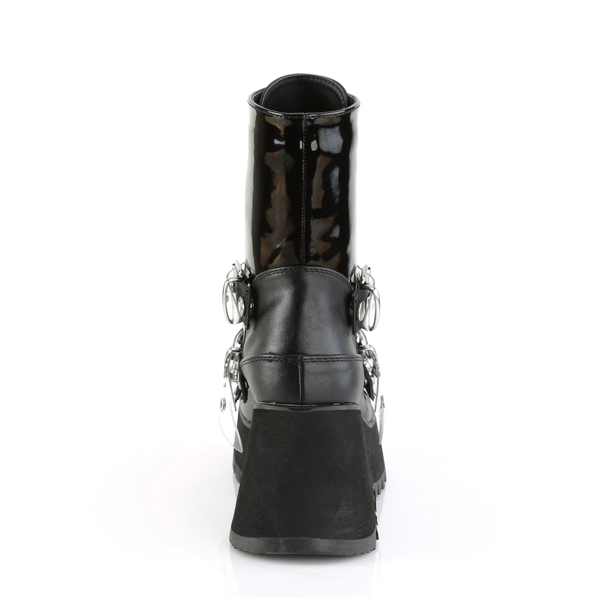 SCENE-51  Black Patent-Black Vegan Leather - Image 4