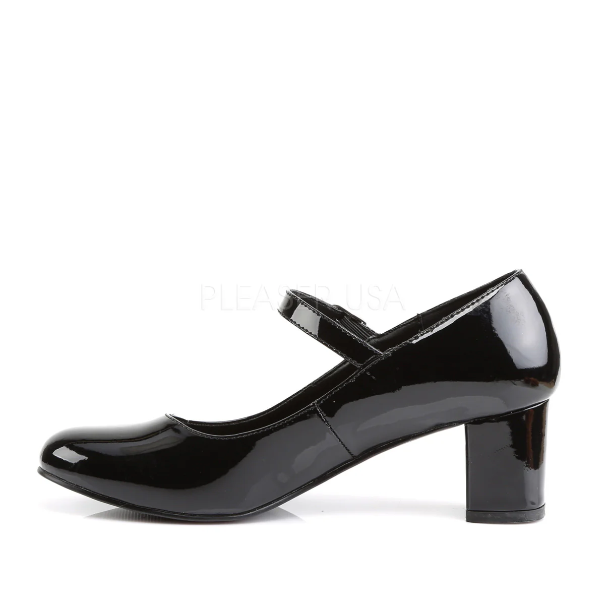 SCHOOLGIRL-50  Black Patent - Image 3