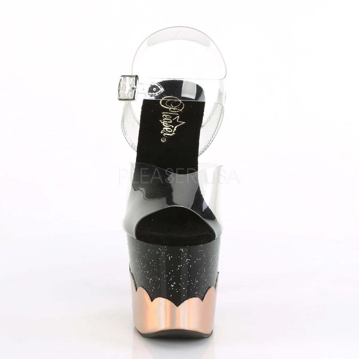SCALLOP-708-2HGM Clear/Black-Rose Gold Hologram - Image 2