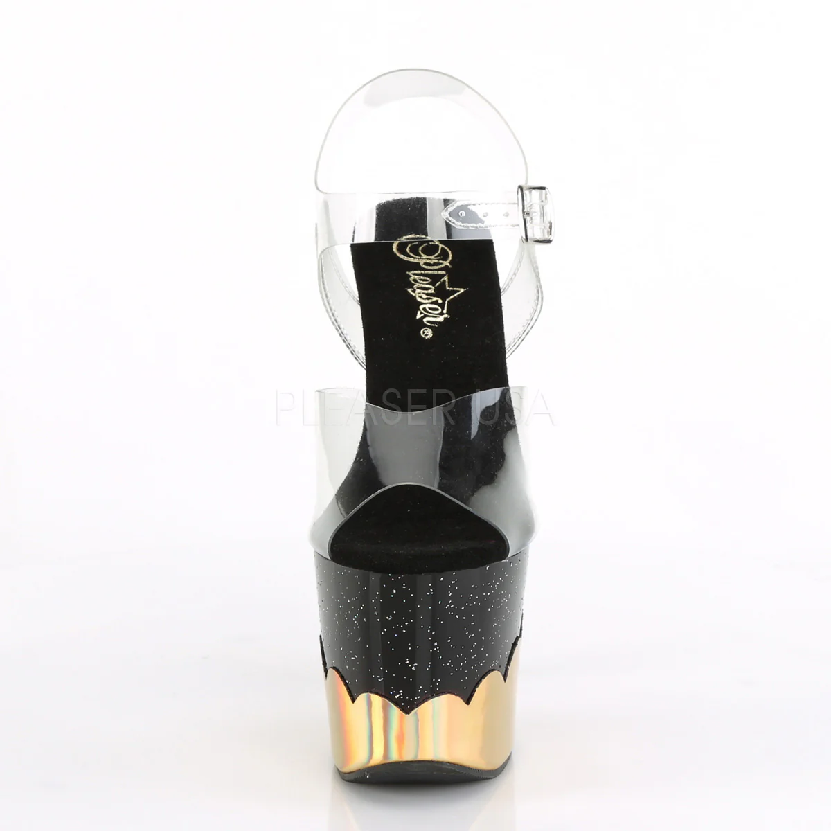 SCALLOP-708-2HGM  Clear/Black-Gold Hologram - Image 2