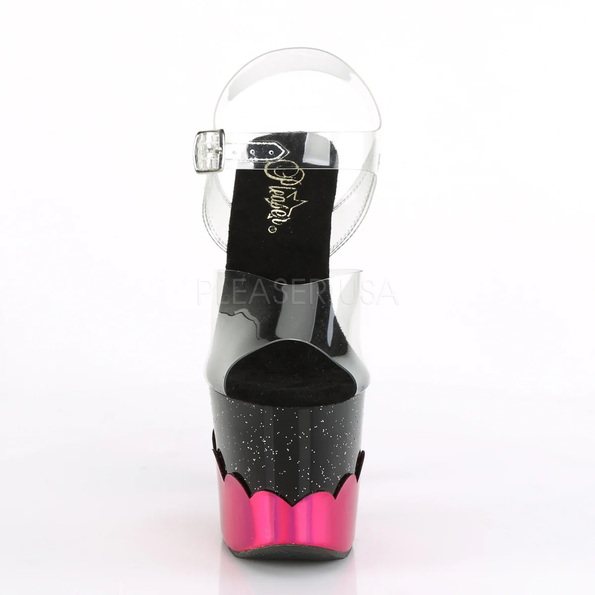 SCALLOP-708-2HGM  Clear/Black-Hot Pink Hologram - Image 2