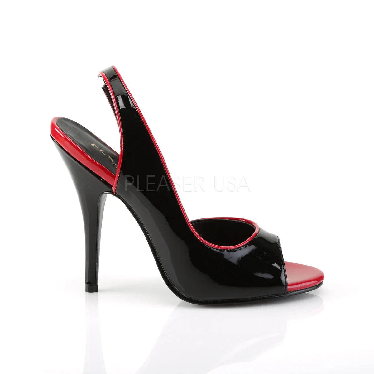 SEDUCE-117  Black-Red Patent - Image 5