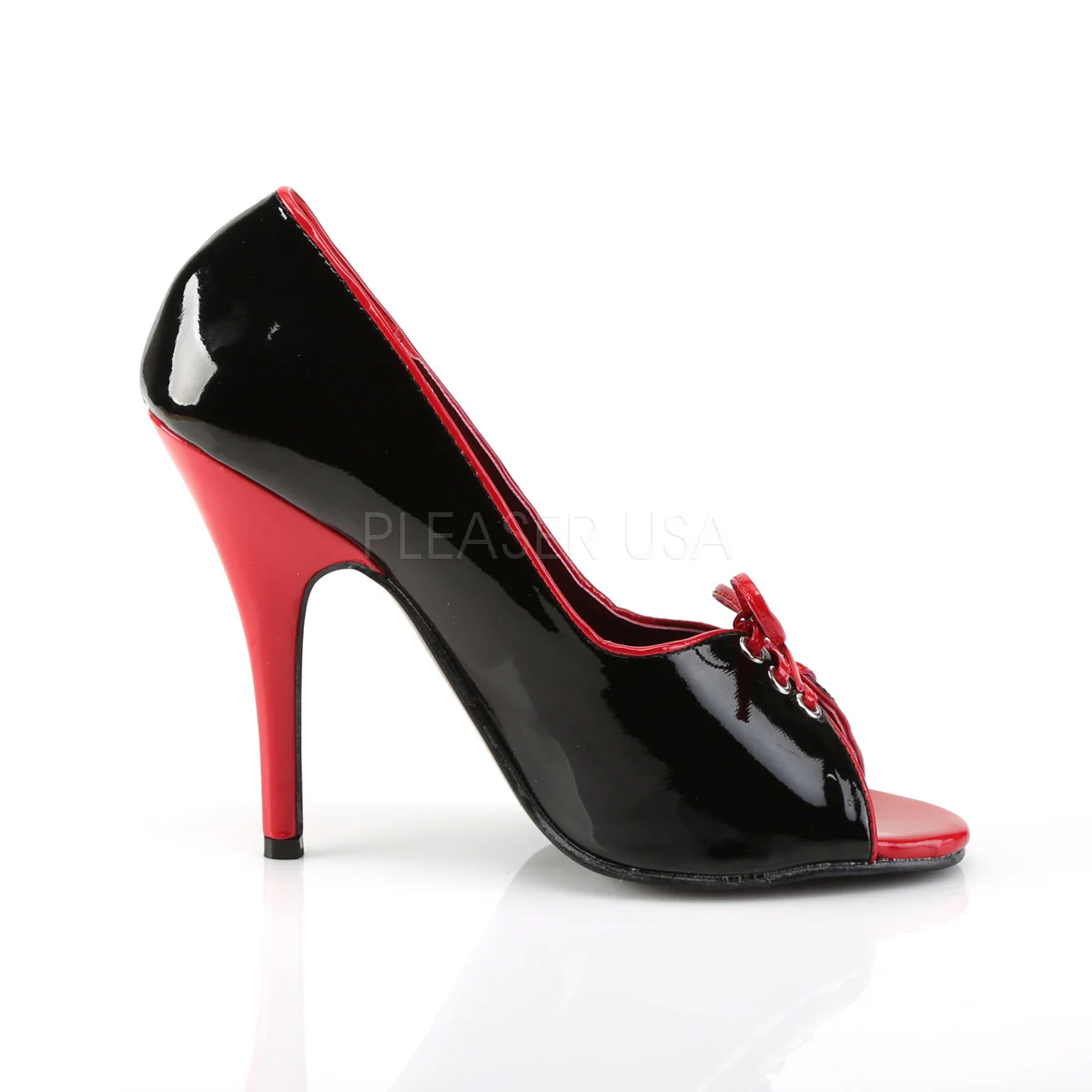 SEDUCE-216  Black-Red Patent - Image 5