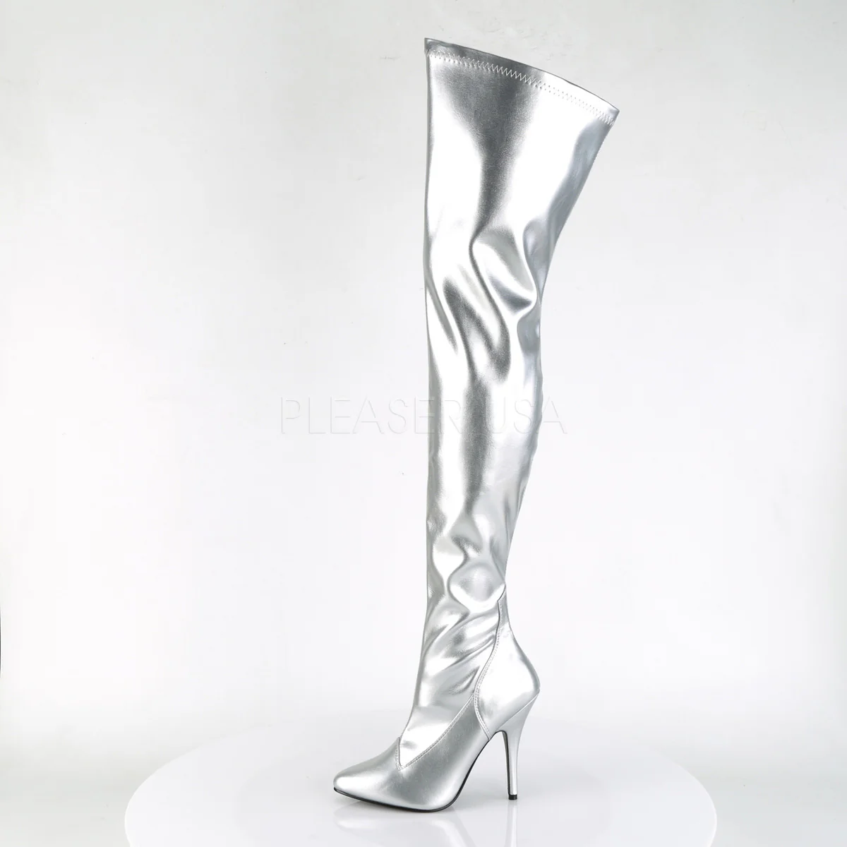 SEDUCE-3000 Silver Str Faux Leather - Image 3