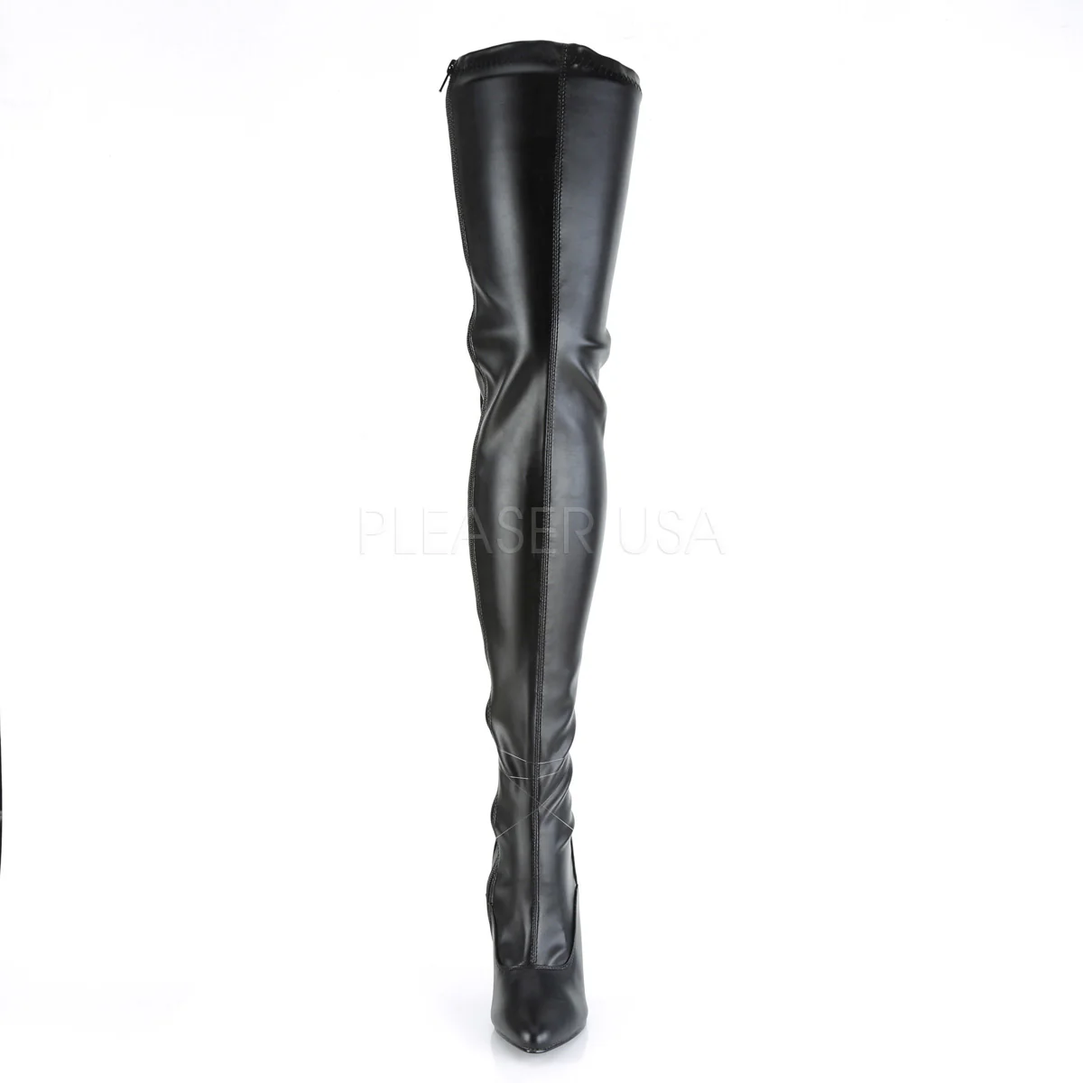 SEDUCE-3063  Black Str Faux Leather - Image 2