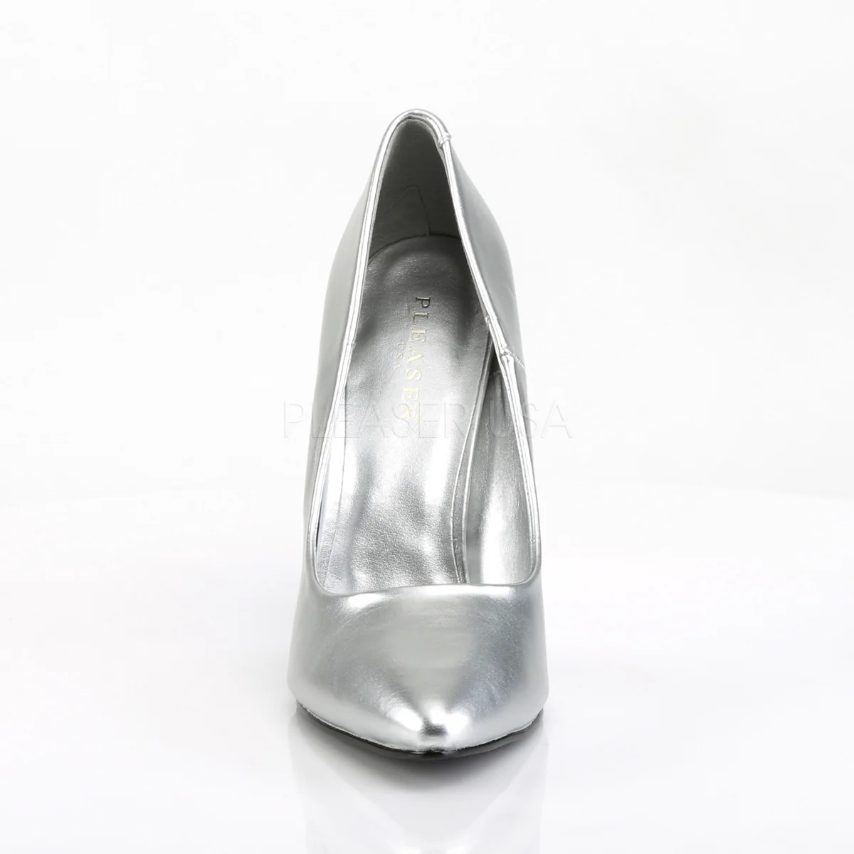 SEDUCE-420  Silver Faux Leather - Image 2