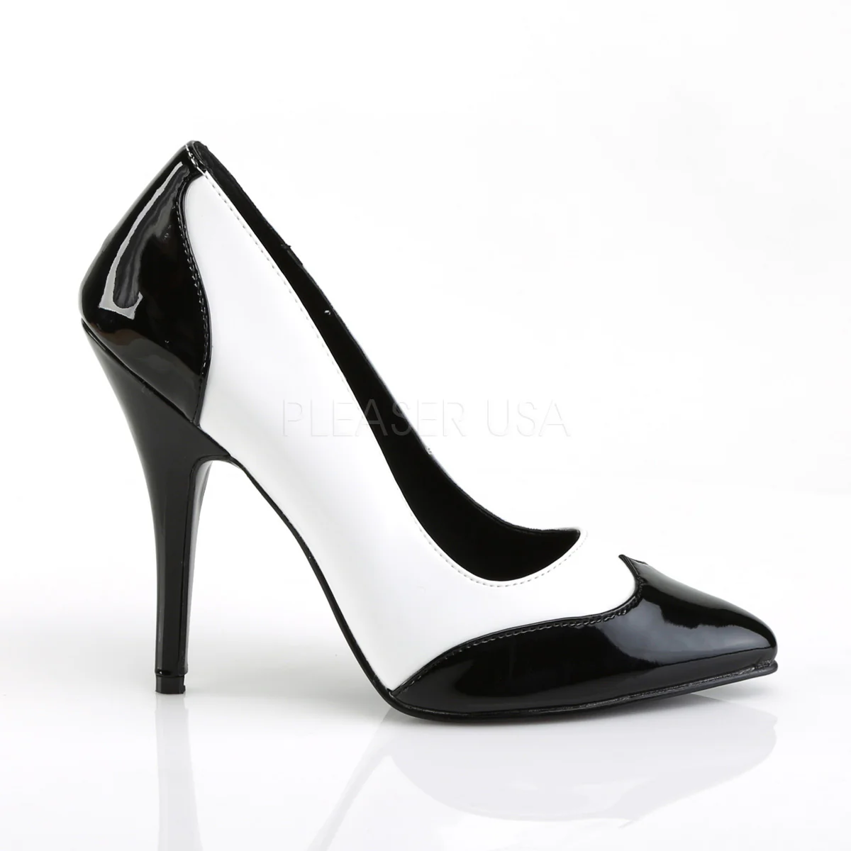 SEDUCE-425 Black-White Patent - Image 5