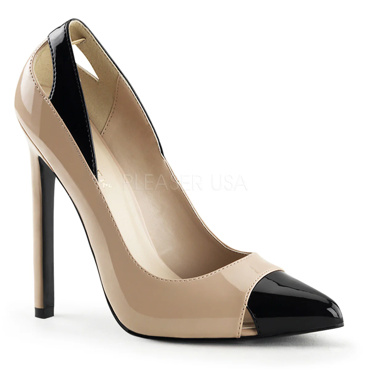 SEXY-22 Nude-Black Patent
