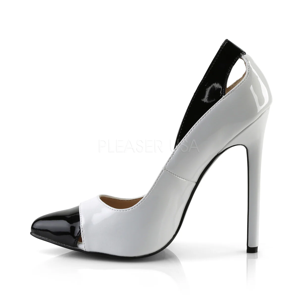 SEXY-22  White-Black Patent - Image 3