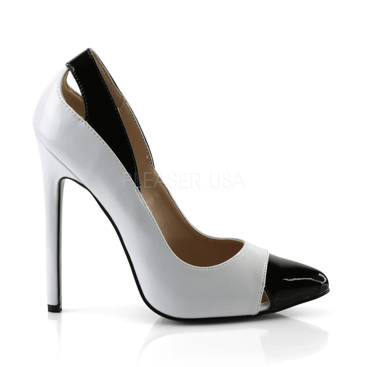 SEXY-22  White-Black Patent - Image 5