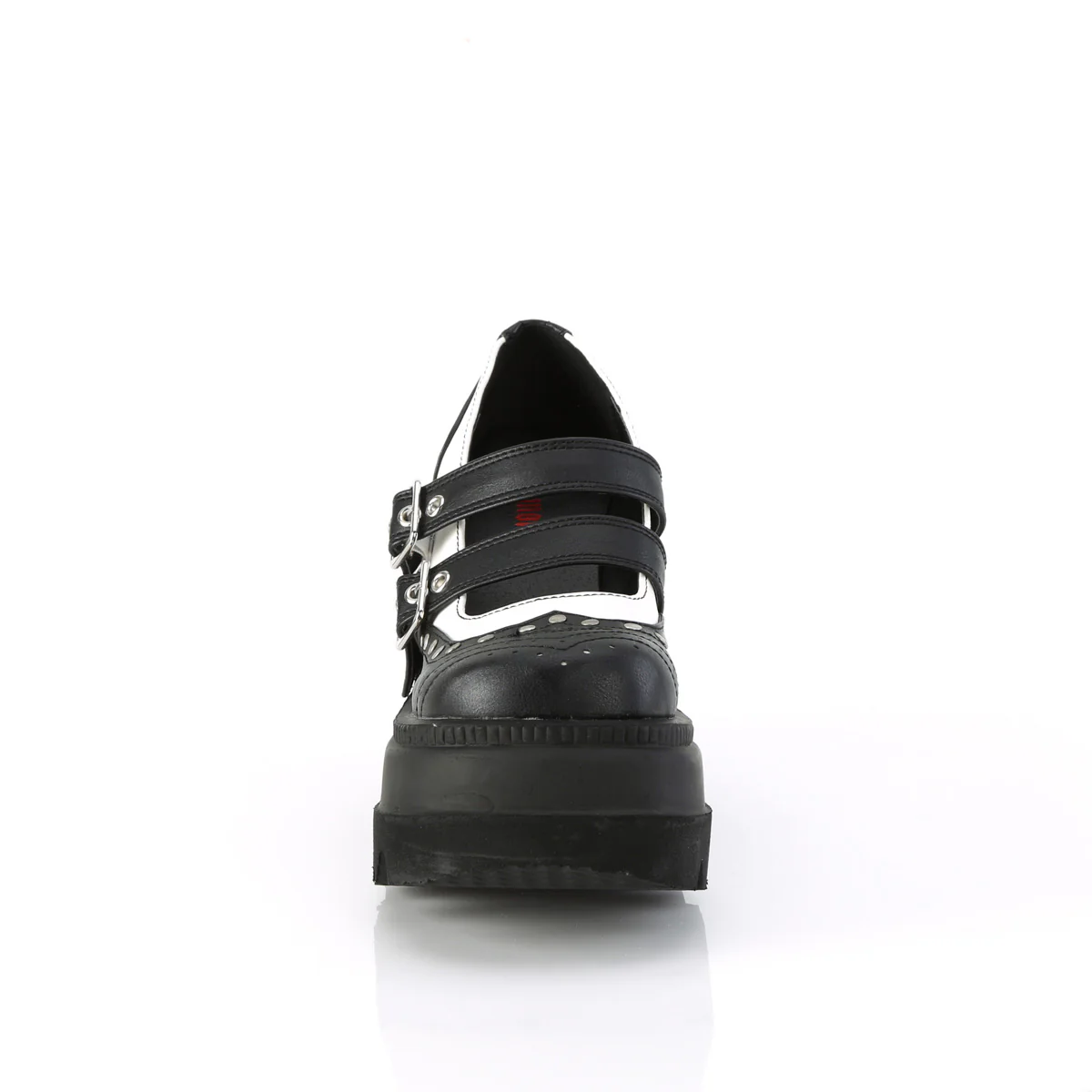 SHAKER-27  Black-White Vegan Leather - Image 2