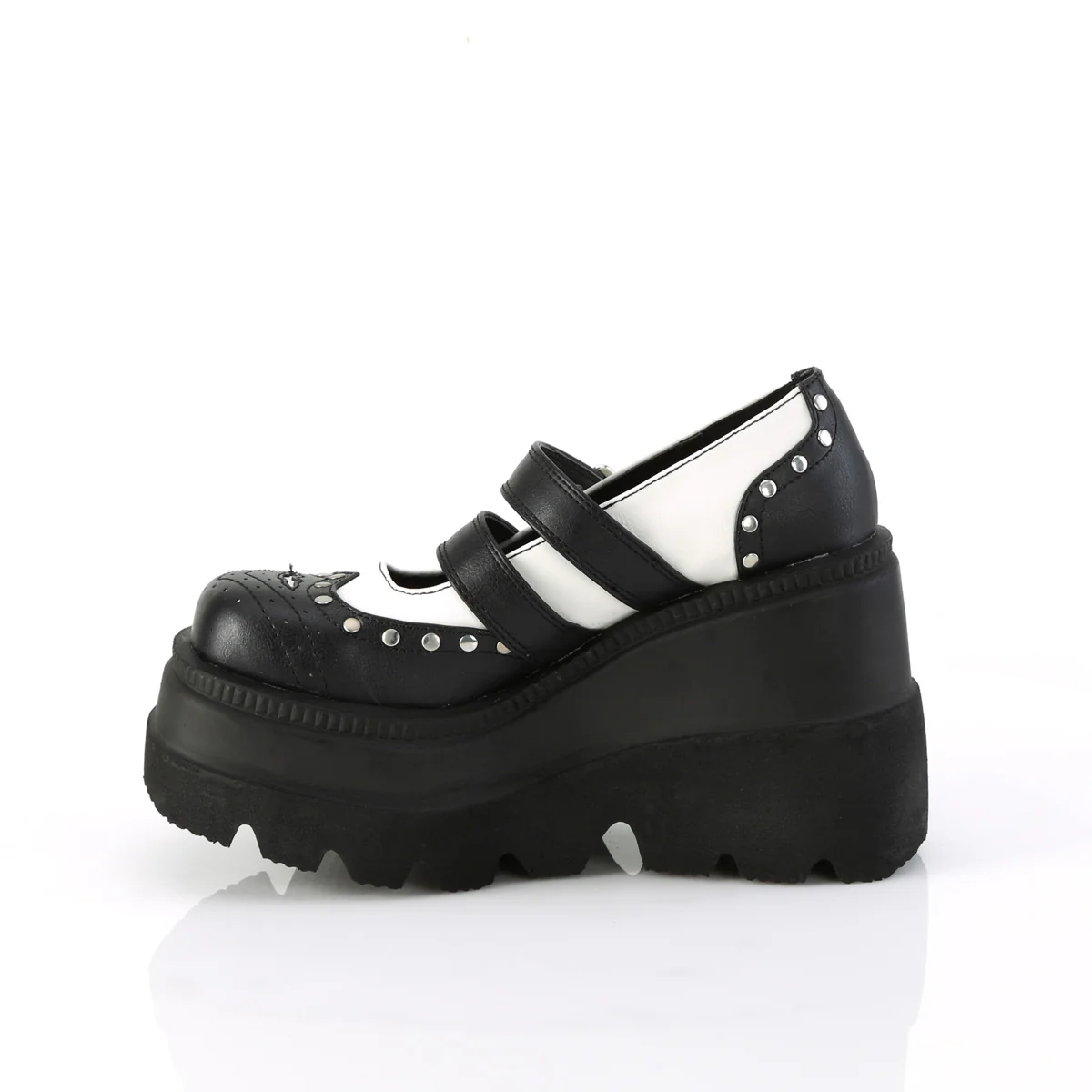 SHAKER-27  Black-White Vegan Leather - Image 3