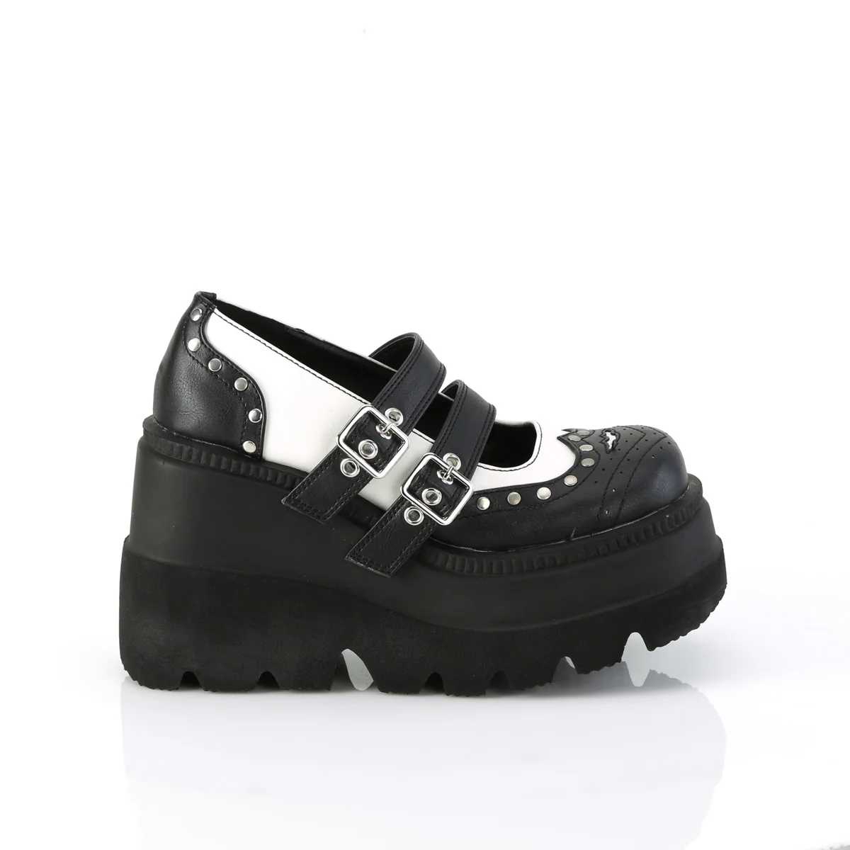 SHAKER-27  Black-White Vegan Leather - Image 5