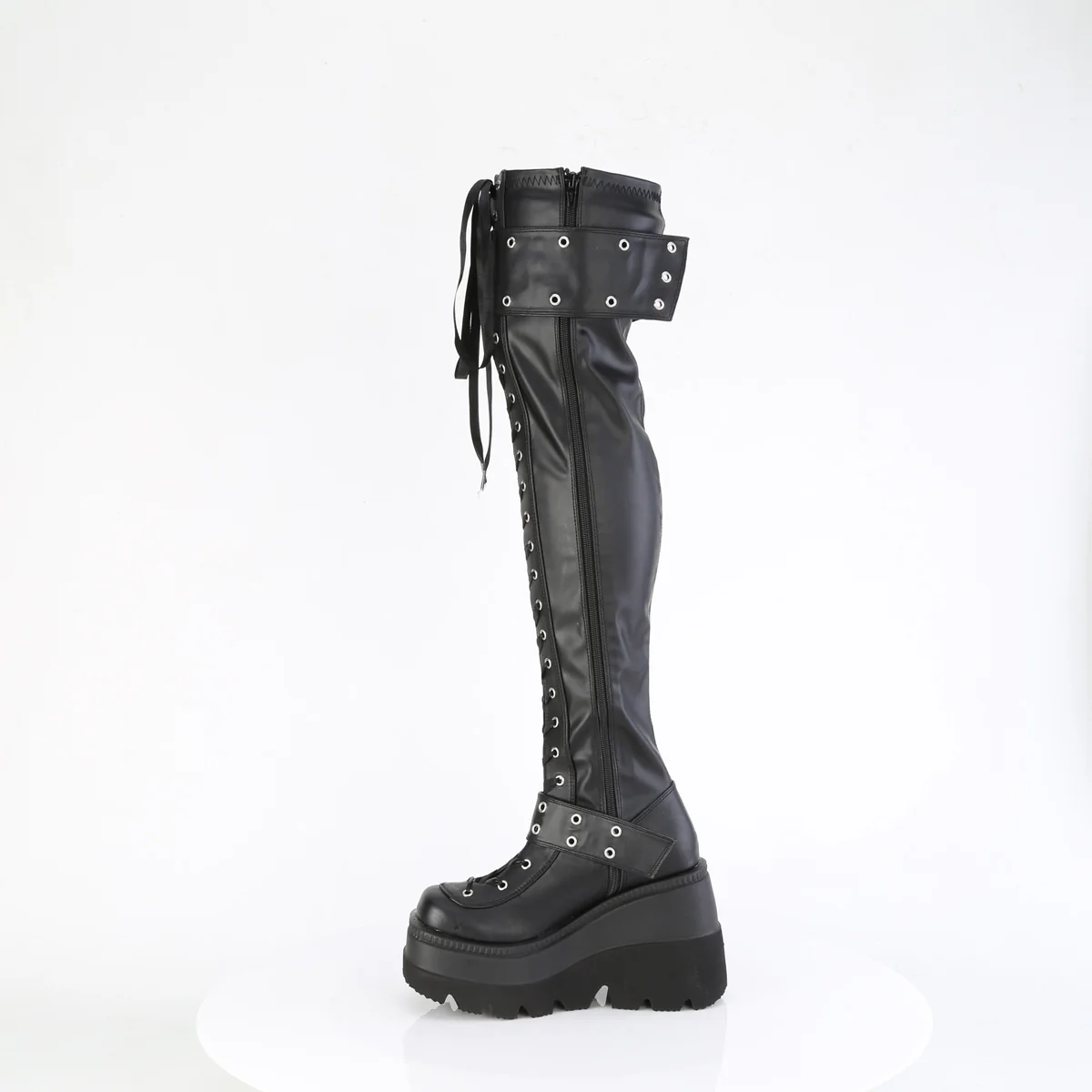 SHAKER-325  Black Vegan Leather - Image 3